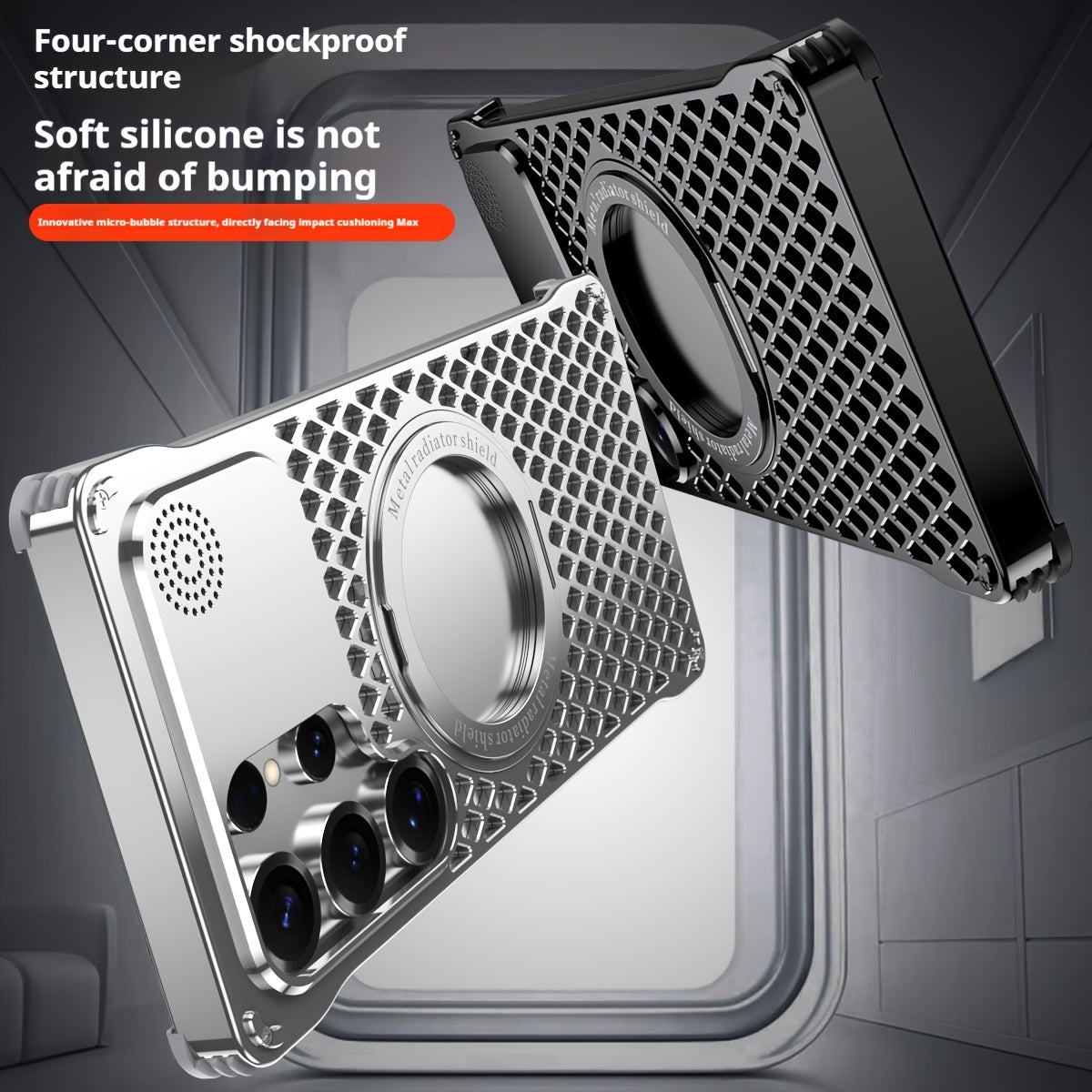 Aluminum Alloy Frameless MagSafe Case for Samsung S25 Ultra