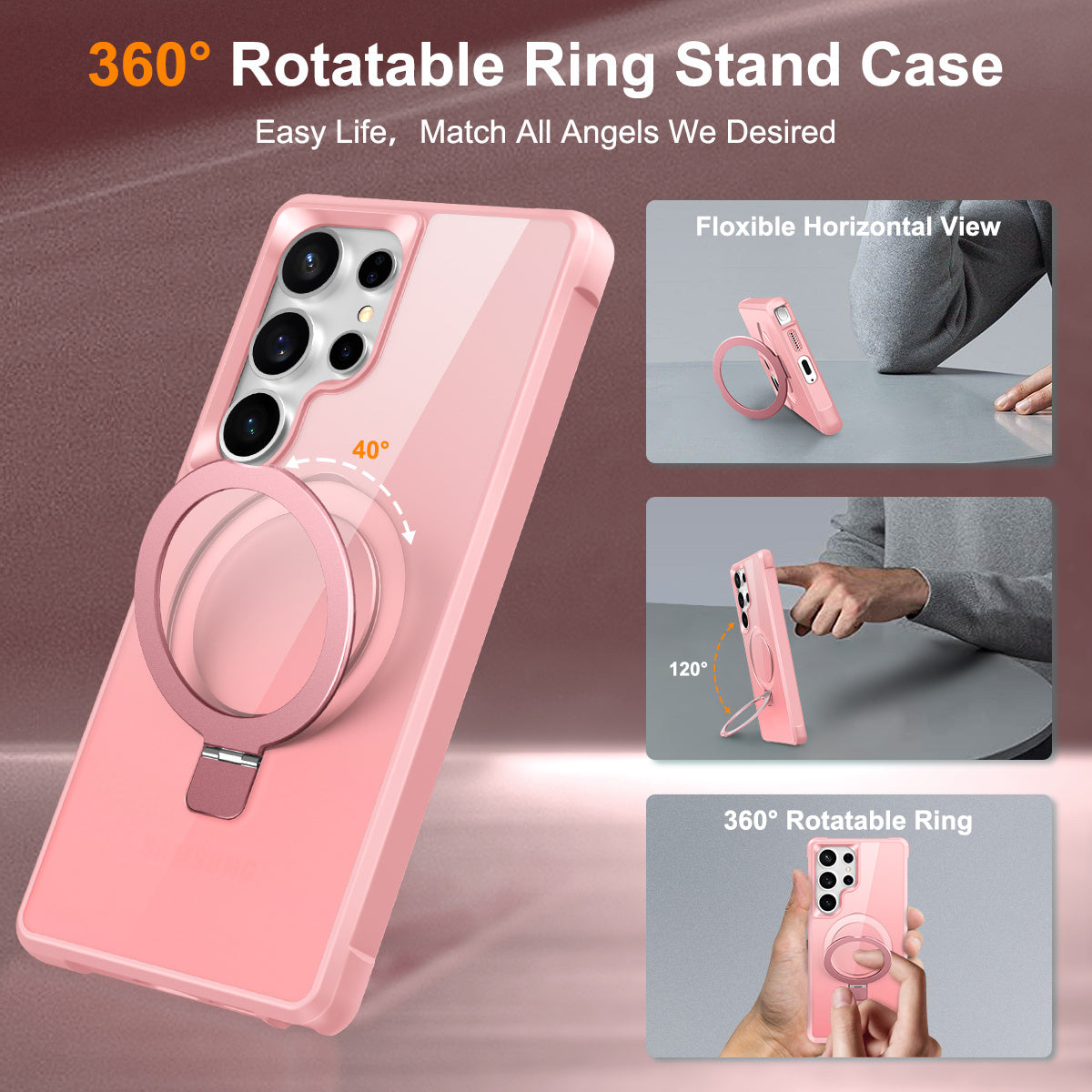 MagGuard Slim – MagSafe-Compatible Shockproof Stand Case for Galaxy S25/S24 Series