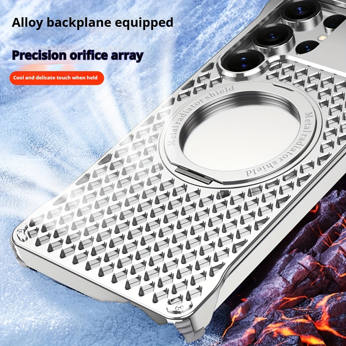 Aluminum Alloy Frameless MagSafe Case for Samsung S25 Ultra