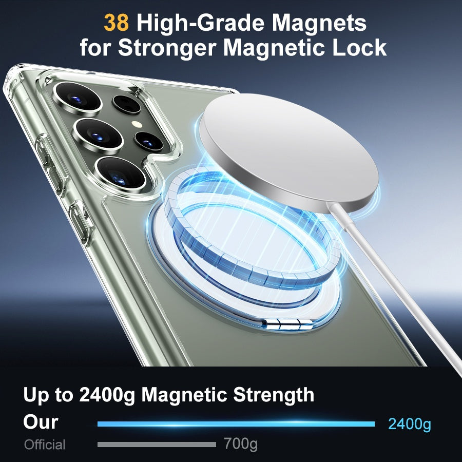 ClearShield 360 – Magnetic Acrylic Stand Case for Galaxy S Ultra Series