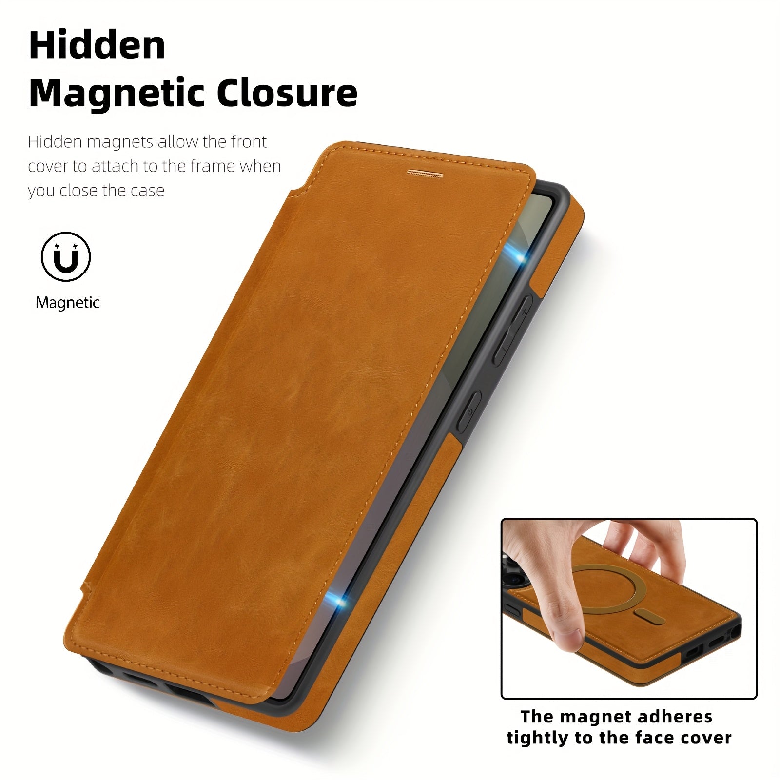 Magnetic Flip Card Holder Case for Galaxy S Series