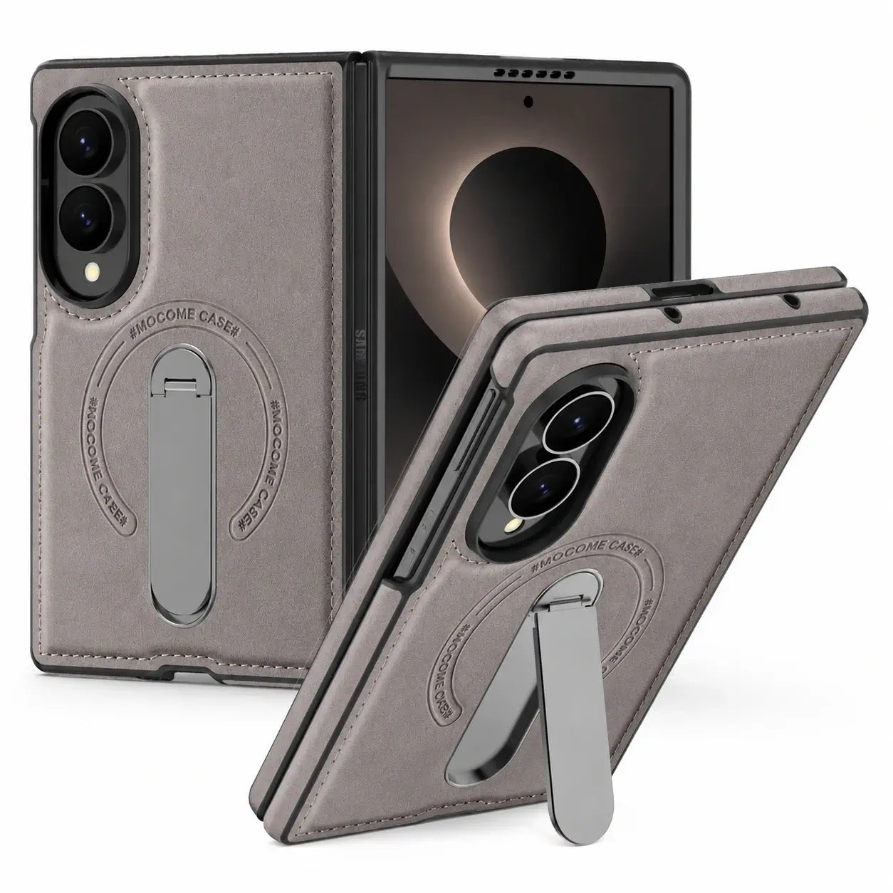 Samsung Galaxy Z Fold 8 Leather MagSafe Kickstand Case