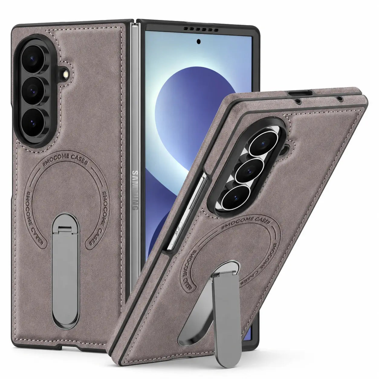 Samsung Galaxy Z Fold 8 Leather MagSafe Kickstand Case