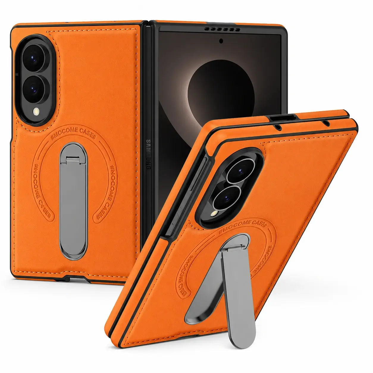 Samsung Galaxy Z Fold 8 Leather MagSafe Kickstand Case