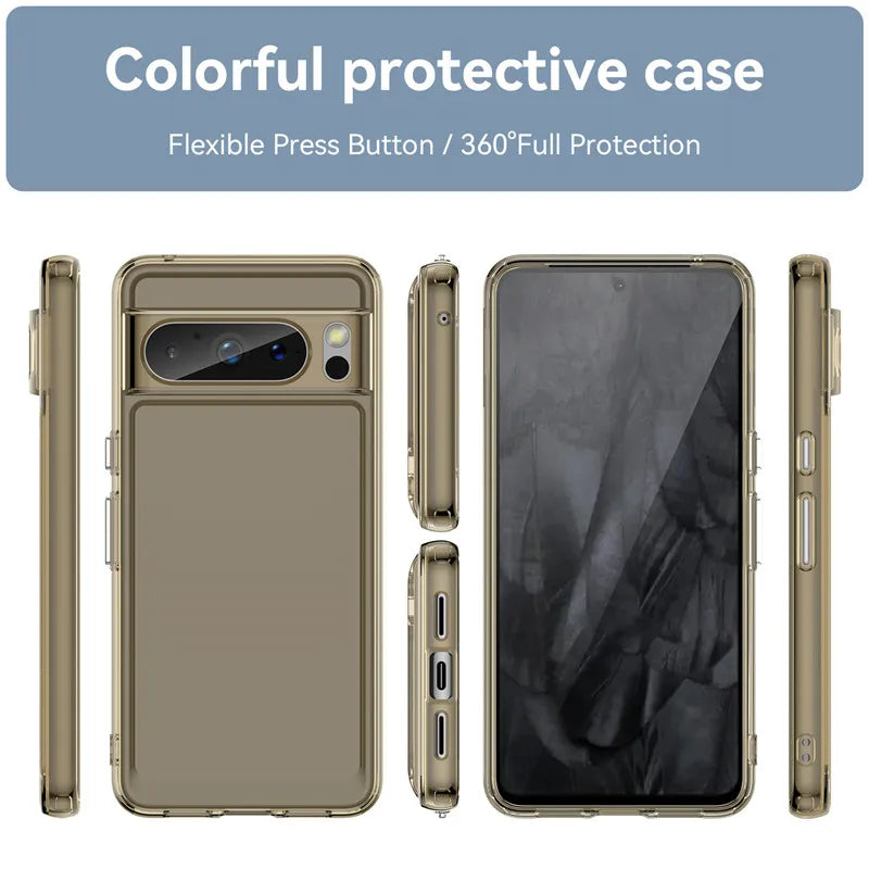 Transparent Shockproof Bumper Case For Google Pixel 8 Series - Odin case