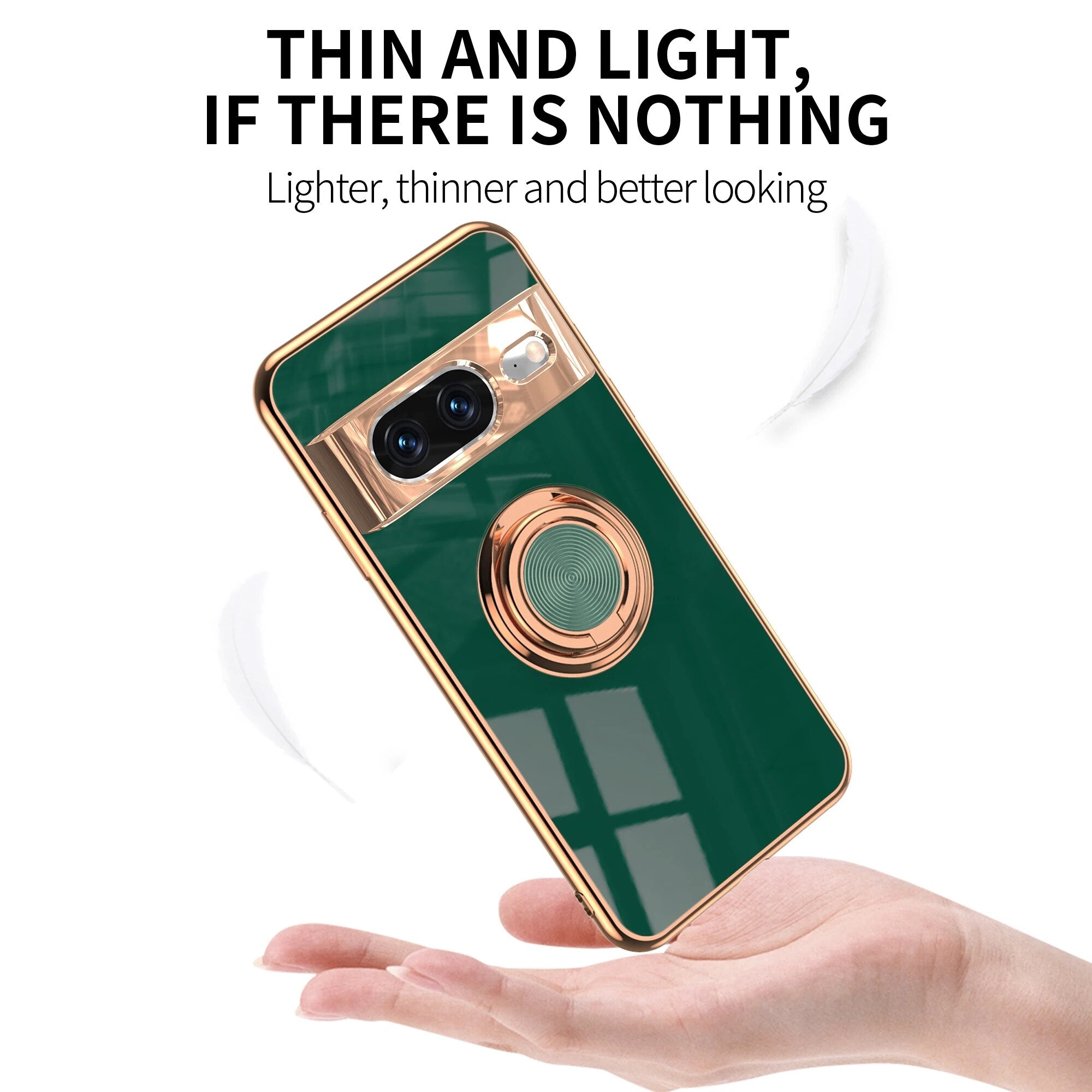 Luxury Electroplating Case with Ring Holder For Google Pixel 8 Series - Odin case