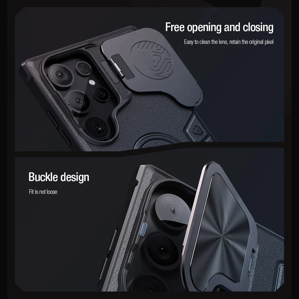S24 Ultra Case Armor Case with Flip Lens Bracket - Odin case