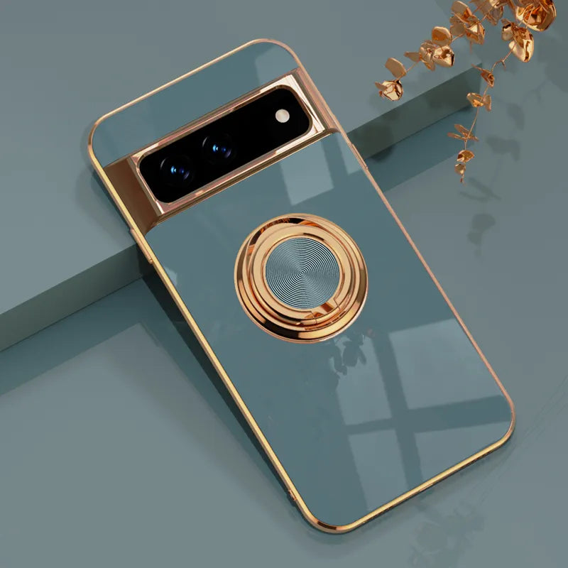 Luxury Electroplating Case with Ring Holder For Google Pixel 8 Series - Odin case