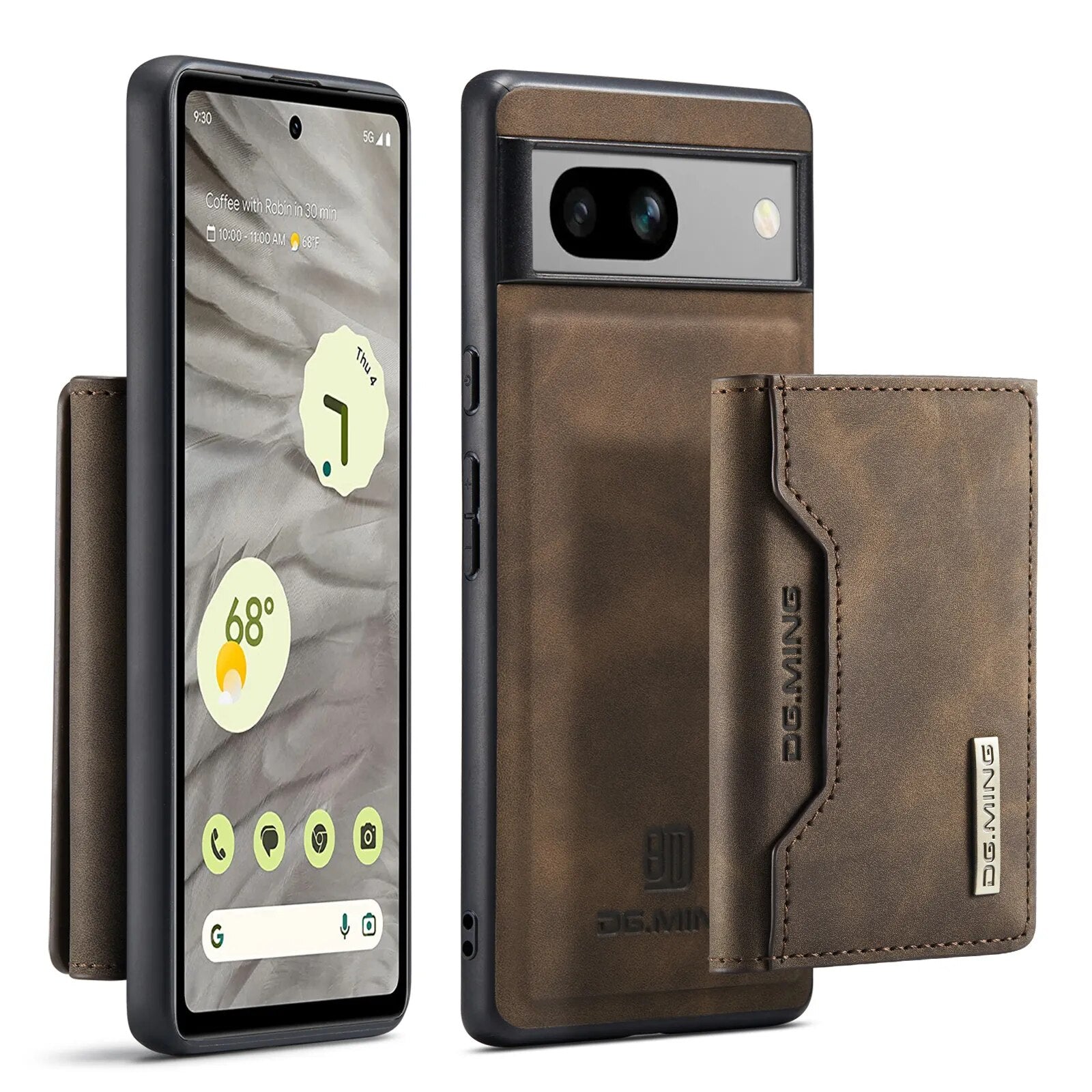 Detachable Magnetic Wallet Cards Solt Leather Case for Google Pixel 8 Series - Odin case
