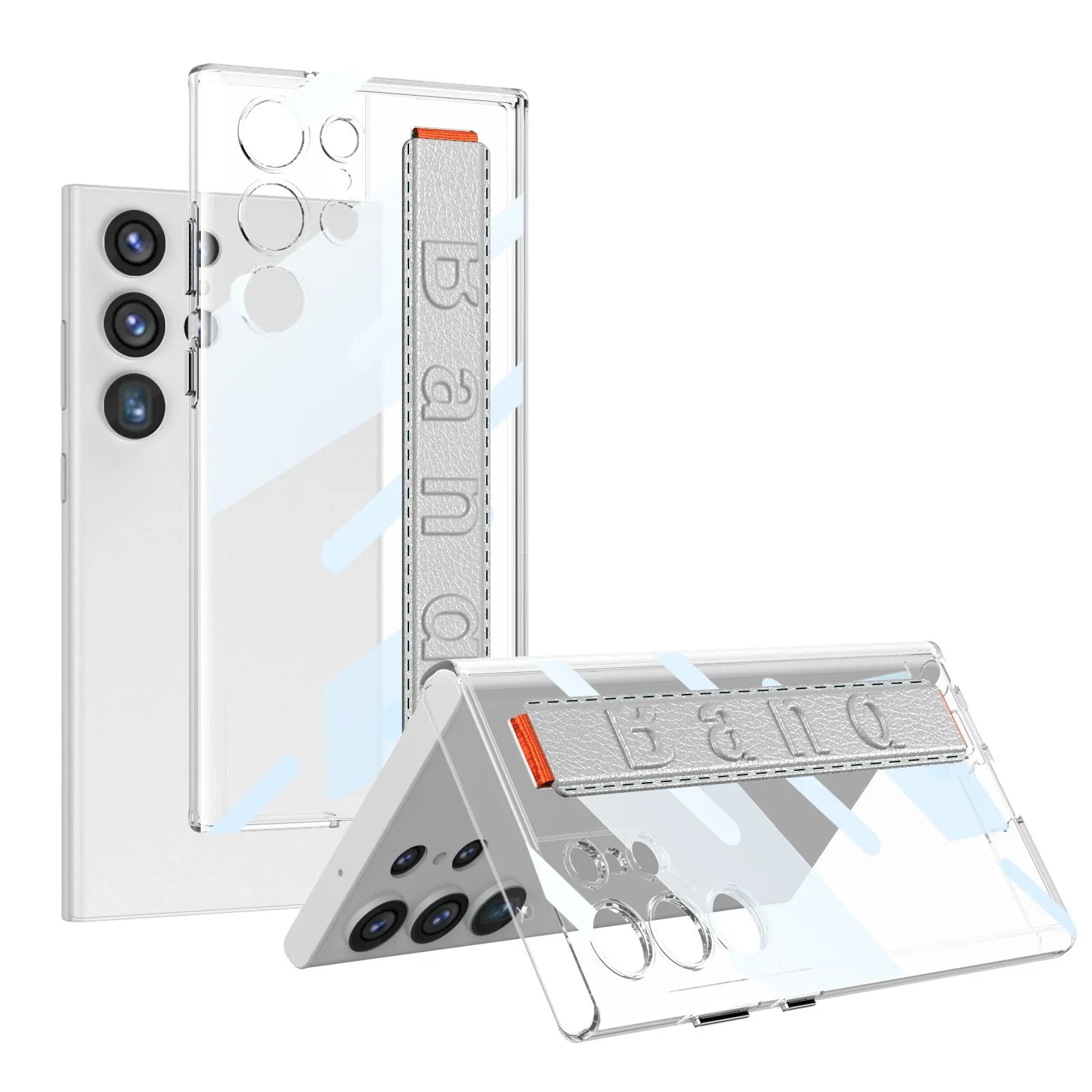 Shockproof Transparent S24 Ultra Case with Wristband - Odin case