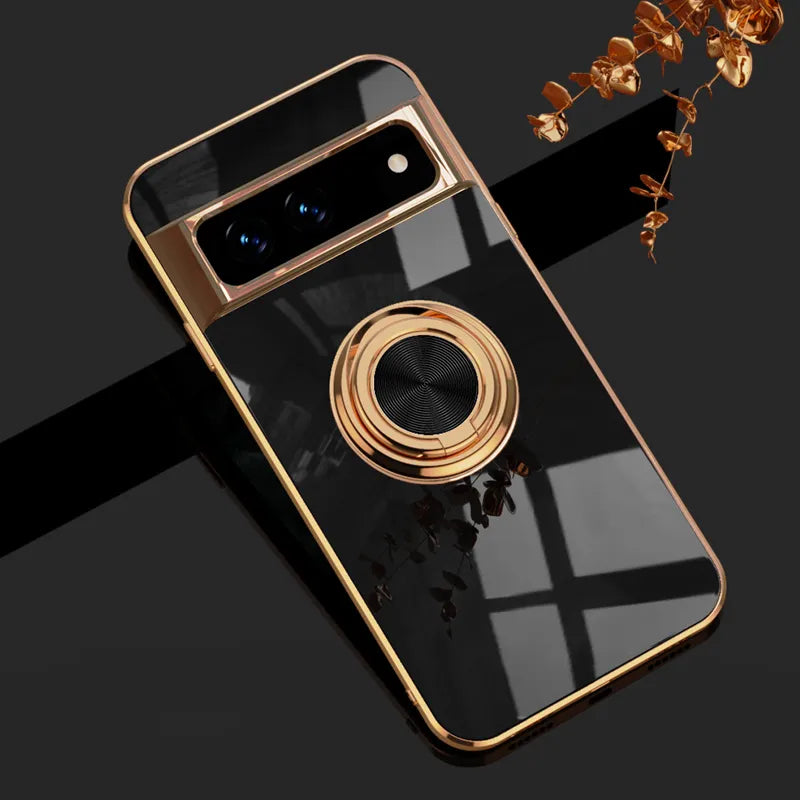 Luxury Electroplating Case with Ring Holder For Google Pixel 8 Series - Odin case