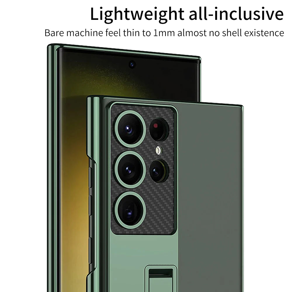Ultra Thin Transparent S24 Case with Bracket - Odin case