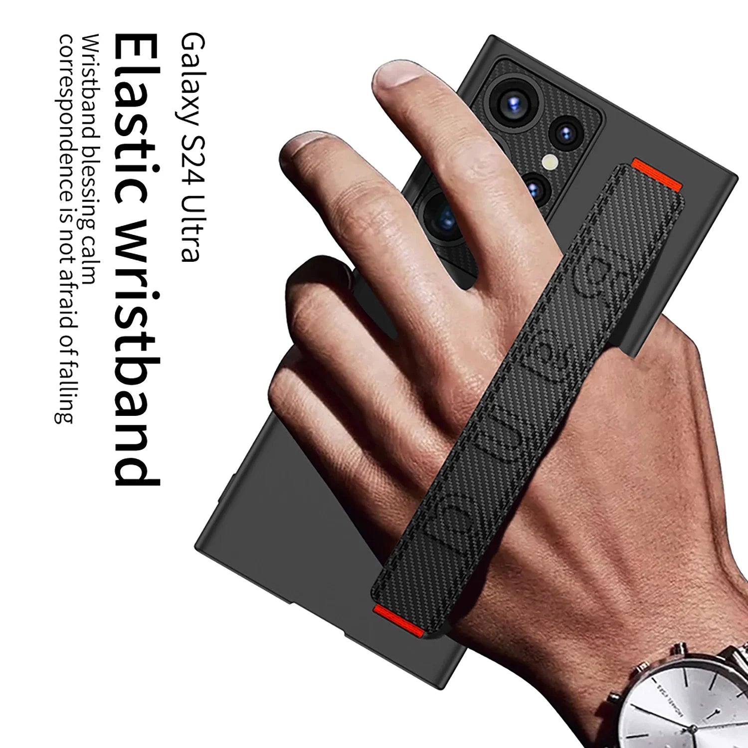 Shockproof S24 Ultra Case with Bracket & Wrist Strap - Odin case