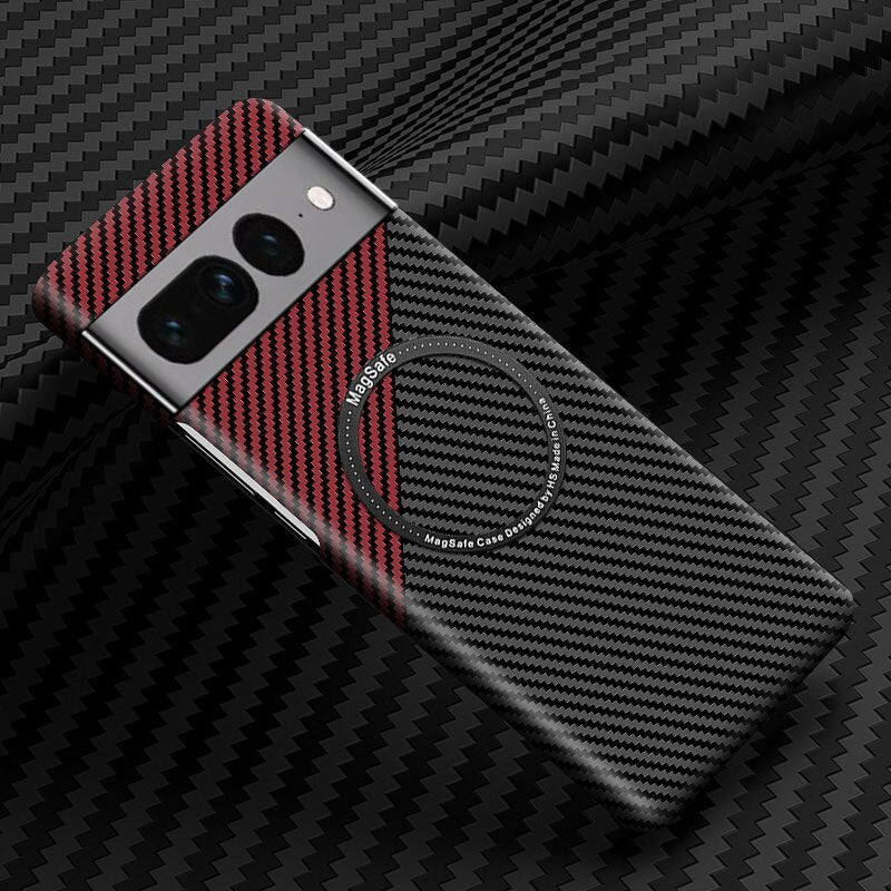 Wireless Carbon Fiber Phone Case For Google Pixel 7 - Odin case