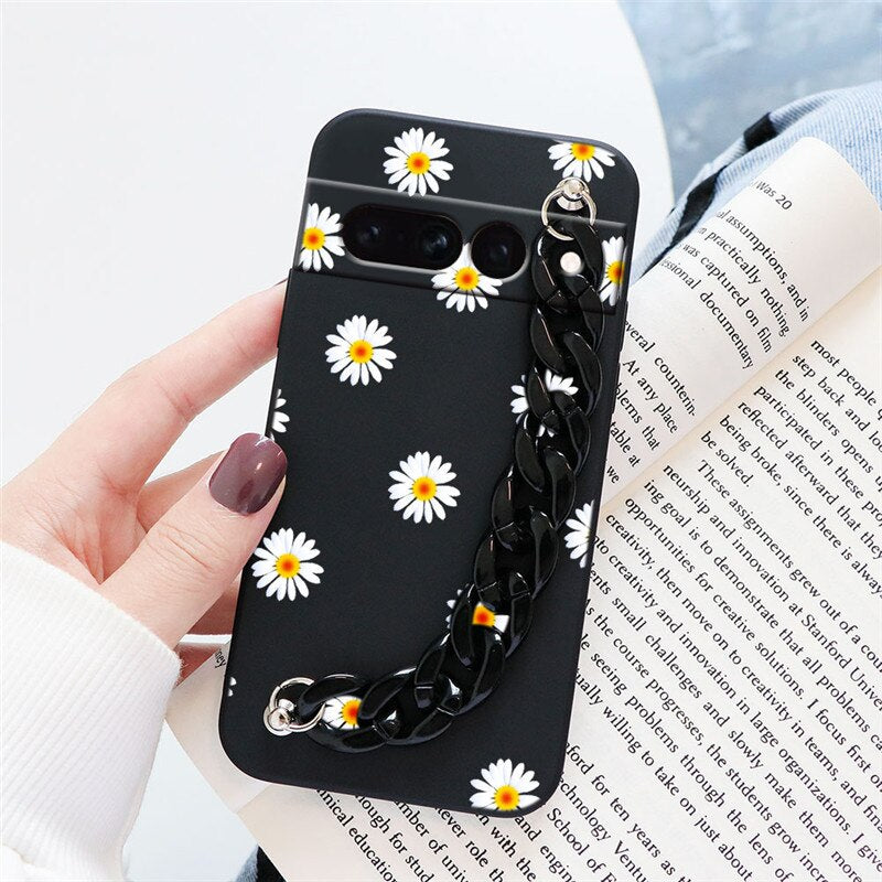 Flowers Silicone Matte Cover For Google Pixel 7 Pro - Odin case