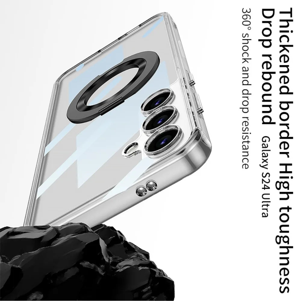 Samsung Galaxy S24 Case Magnetic Wireless Charging with Rotating Bracket - Odin case