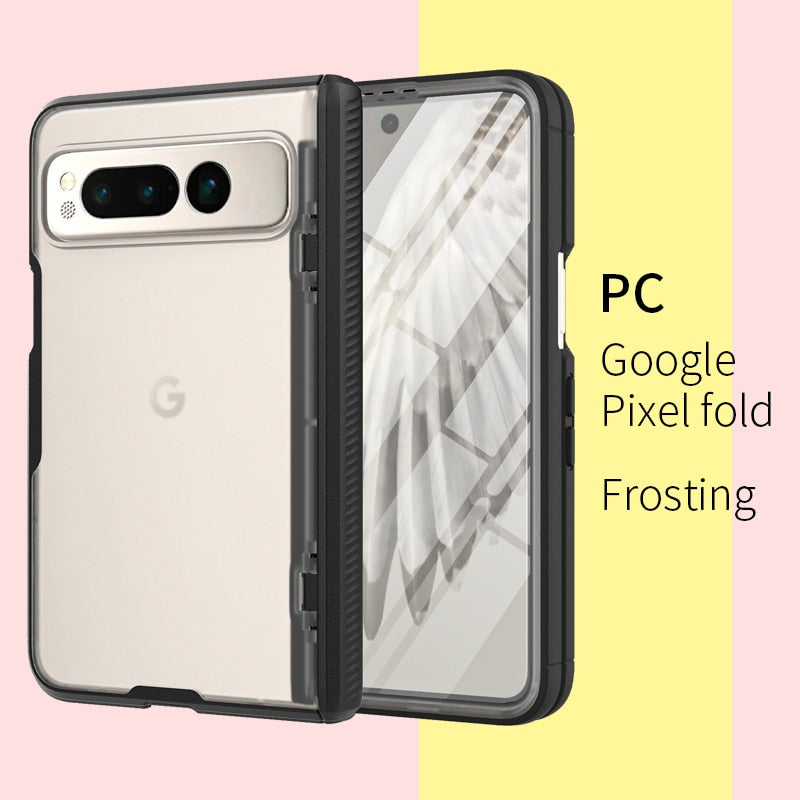 Google Pixel Fold Clear Case With Screen Fold Shell - Odin case