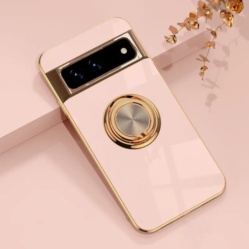 Luxury Electroplating Case with Ring Holder For Google Pixel 8 Series - Odin case