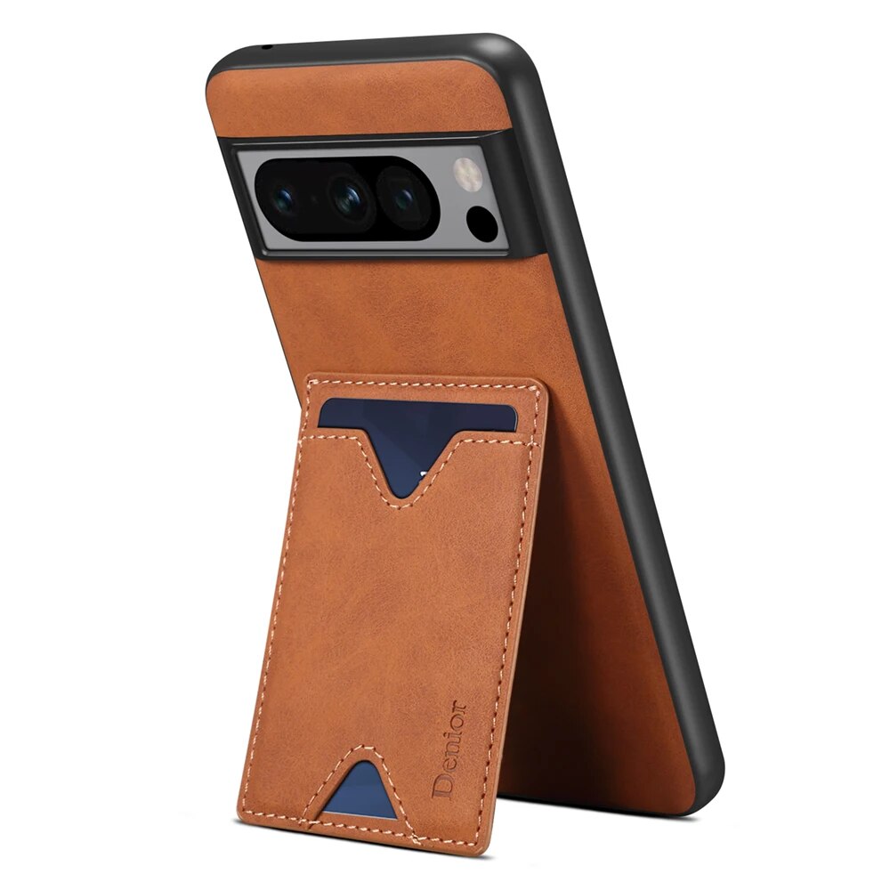 Leather Case with Card Wallet for Google Pixel 8 Series - Odin case