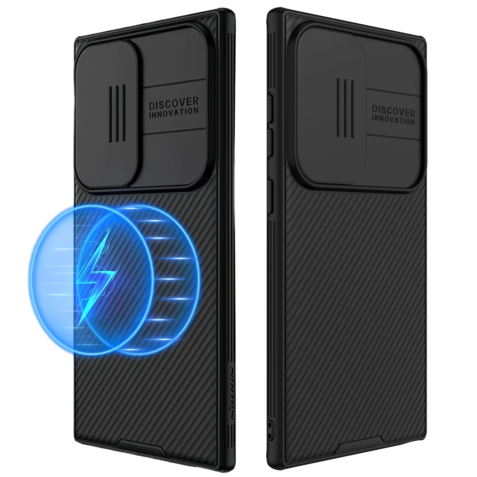 Magnetic S24 Ultra Case with Slide Lens Protection - Odin case