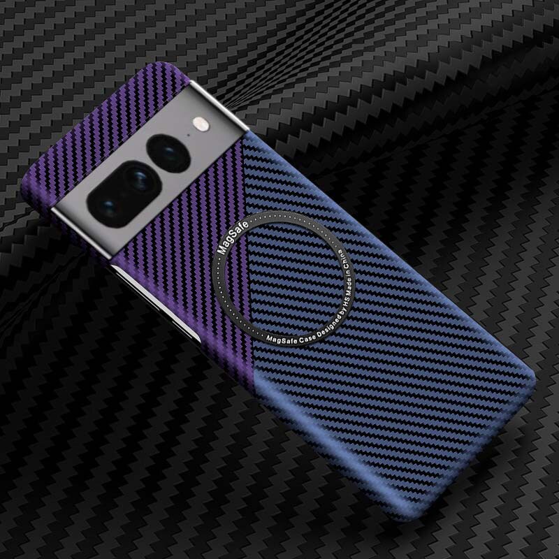 Wireless Carbon Fiber Phone Case For Google Pixel 7 - Odin case