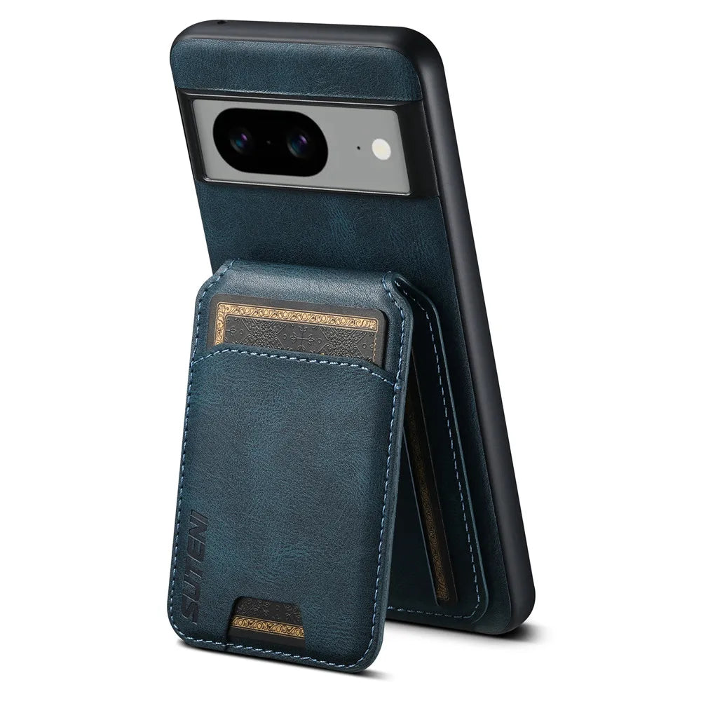 Leather Wallet Case with Card Holder for Google Pixel 8 Series - Odin case