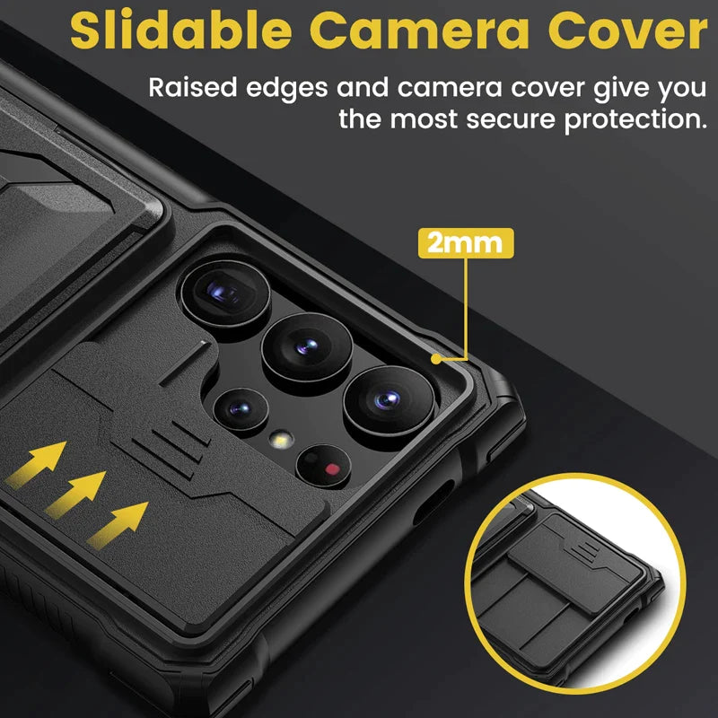 Shockproof S24 Ultra Case with Card Holder - Odin case