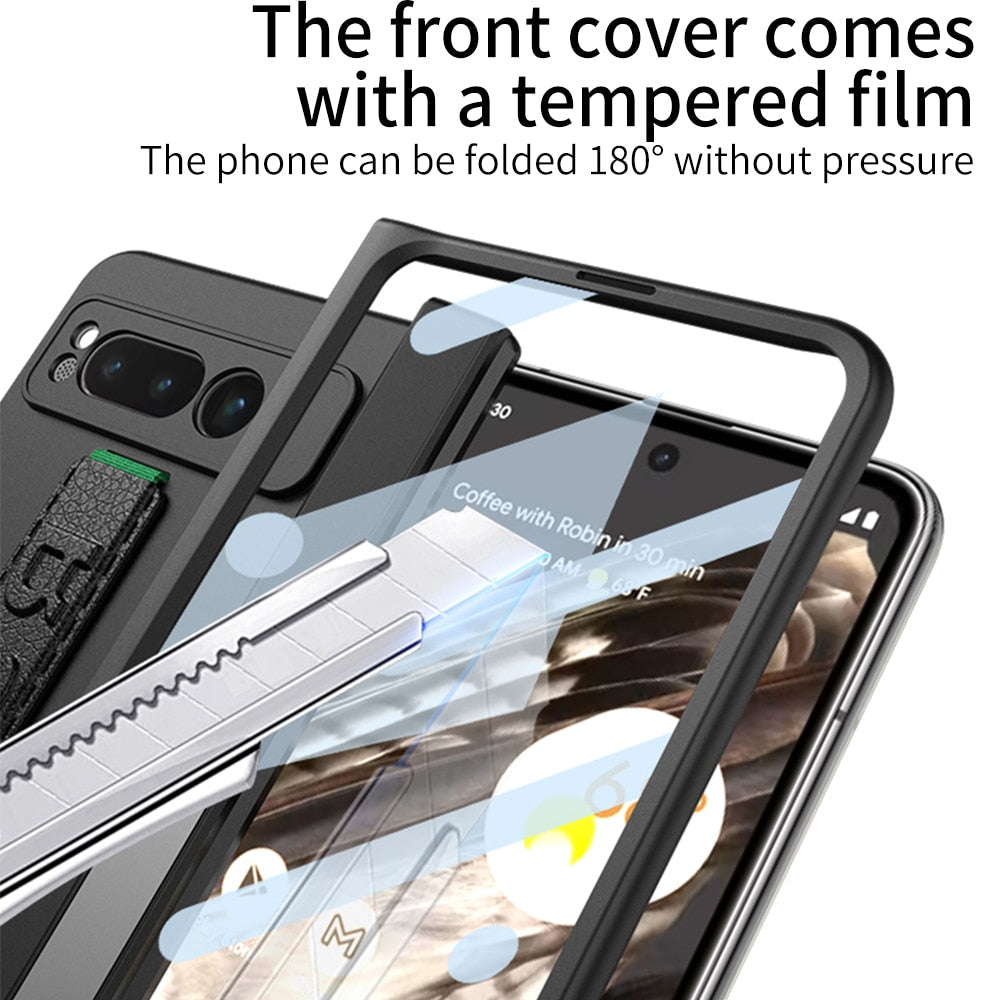 Magnetic Protective Case with WristBand For Google Pixel Fold - Odin case