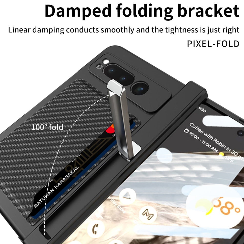 Magnetic Leather Case with Card Slot For Google Pixel Fold - Odin case