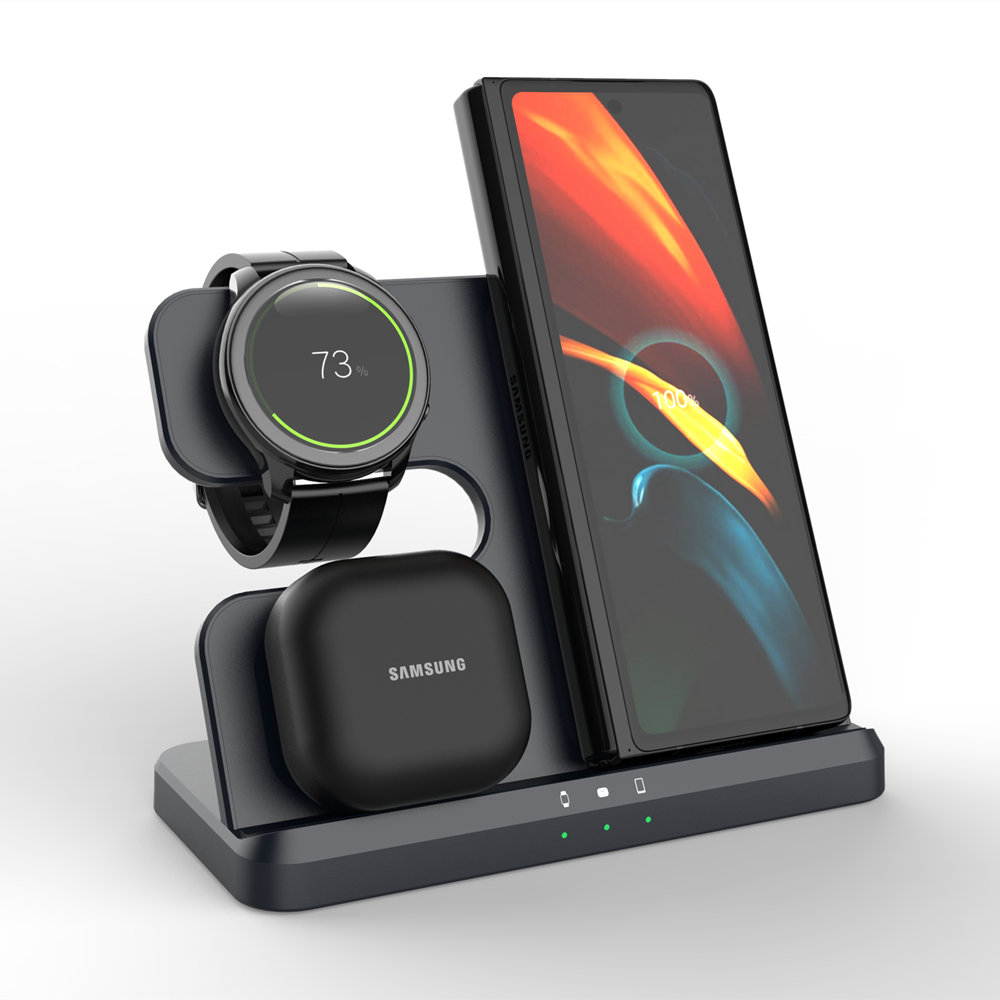3 in 1 Wireless Charging Station for Samsung Galaxy Z Fold Series - Odin case