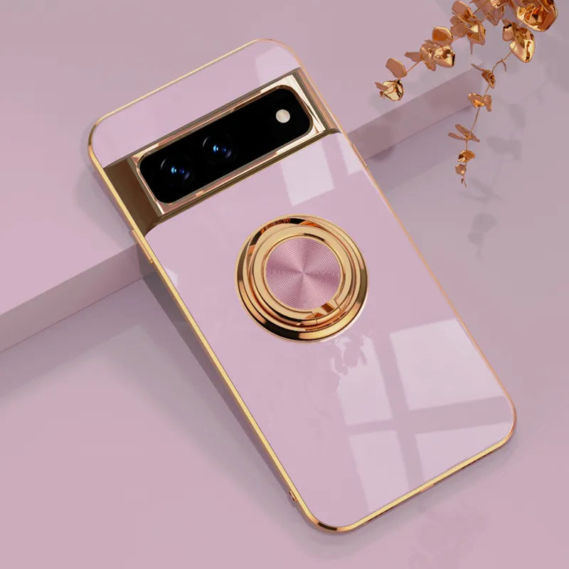 Luxury Electroplating Case with Ring Holder For Google Pixel 8 Series - Odin case