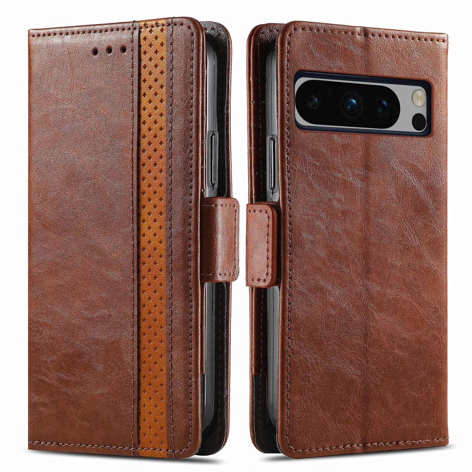 Premium Leather Case with Multifunction Wallet For Google Pixel 8 Series - Odin case