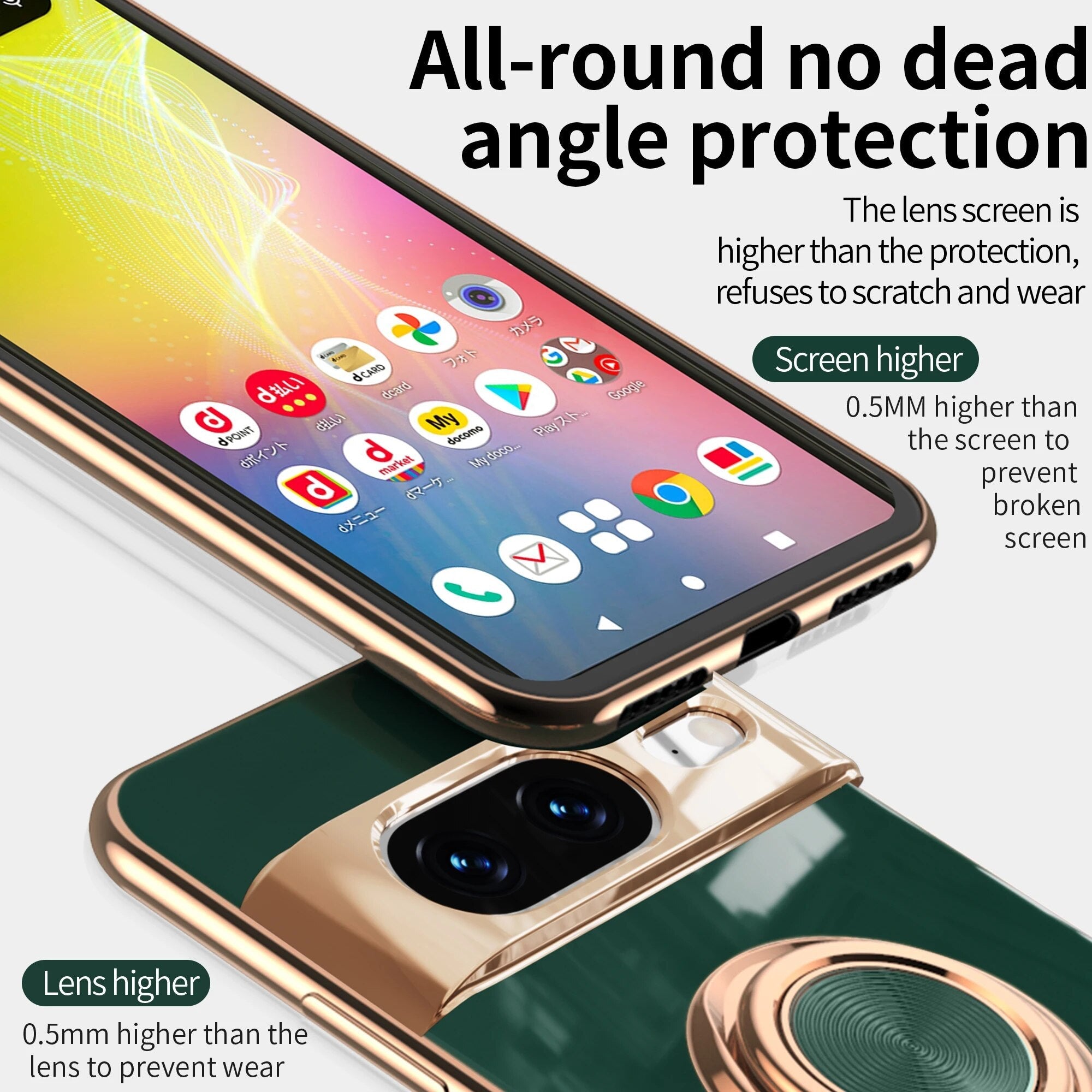 Luxury Electroplating Case with Ring Holder For Google Pixel 8 Series - Odin case