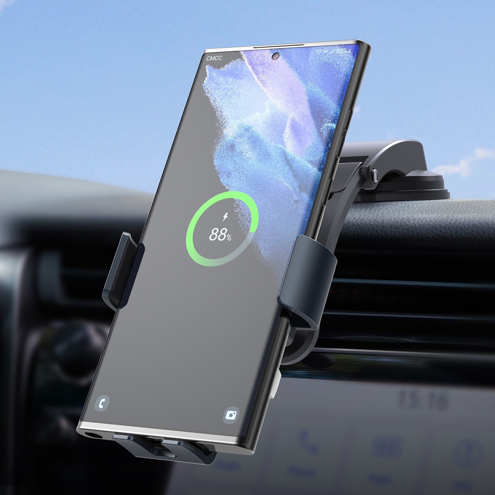 AUTO CLAMPING CAR WIRELESS CHARGER FOR PIXEL SERIES - Odin case