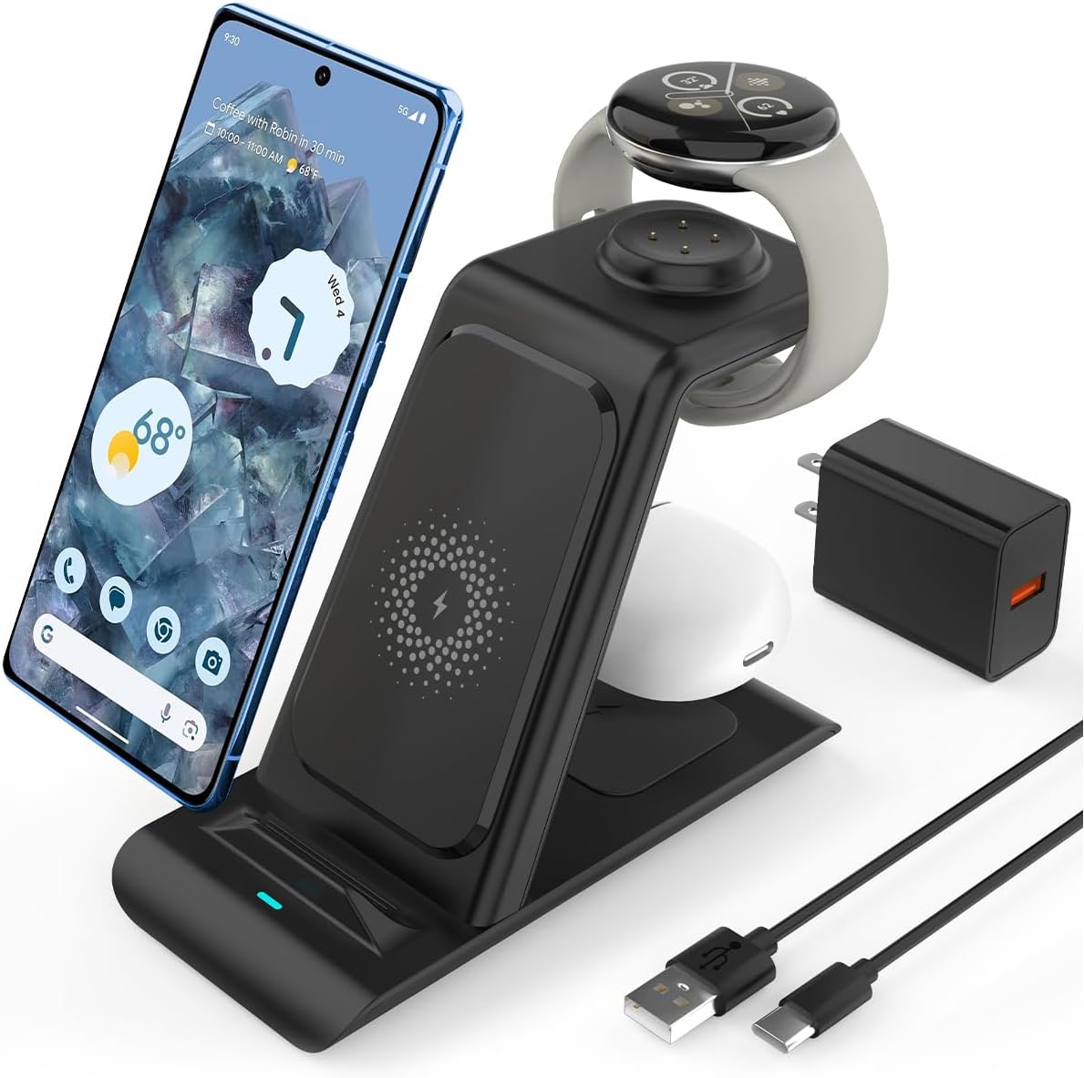 3 in 1 Wireless Charger for Google Pixel Ecosystem - Odin case